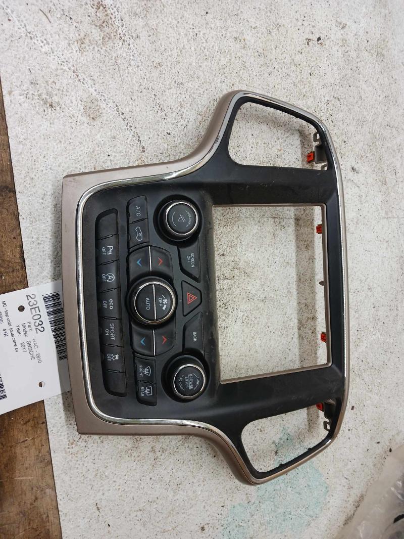 2017 JEEP GRAND CHEROKEE Temp Control